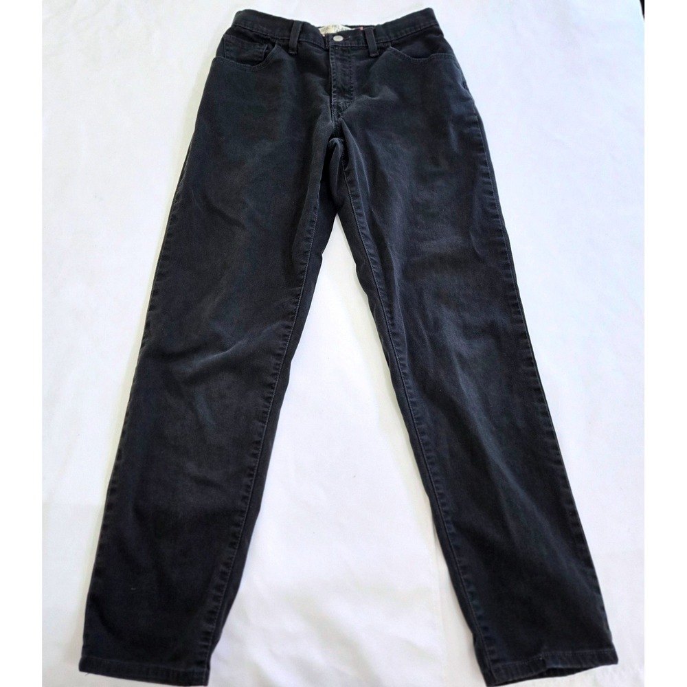 VTG Levi's 550 Jeans Black Relaxed Fit Tapered Leg Women's Size 8M‎ Cotton Blend